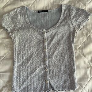 Brandy Melville blue print top
